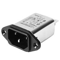 Schaffner FN9222ESB-12-06 Inlets 12A 250VAC Medical Snap-in vertical