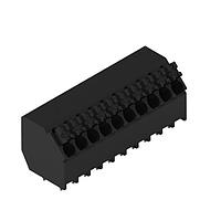 Wurth Elektronik 691810120305 Fixed Terminal Blocks WR-TBL 3.5mm pitch Monoblock THR Black 45 deg Dual Pin cable entry Screwless Push In 5P