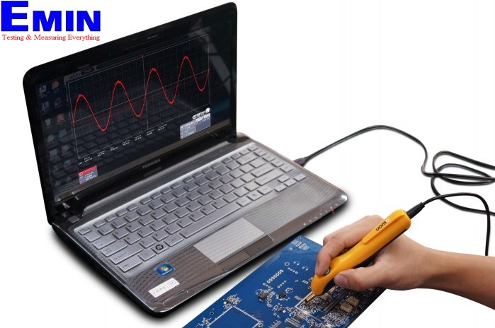 Compact pen-style PC oscilloscope for portable waveform measurement