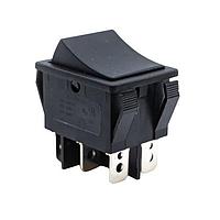 E-Switch R5DBLKBLKEF0 High Current Rocker Switch DPDT ON-OFF-ON 15A