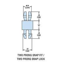 Heyco 10256 PCB Support HMCBP-14 NATURAL NYL PCB Support