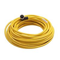 HARTING 21350400517100 Sensor Cables / Actuator Cables M12 A-code 5-pin Angled female to open end, 10m, PVC yellow jacket