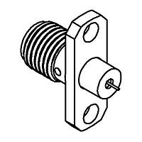 Radiall R125617001 Panel Receptacles SMA / 2 HOLE FLANGE JACK RECEPTACLE WITH SHOULDER CONTACT