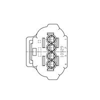AMP Connectors - TE Connectivity 2822385-1 Automotive Connectors AEJ-2 DBL LOCK PLUG 4P ASSY B