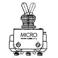 Honeywell 5AT2 Toggle Switches Toggle SW DPDT 2POS SCRW TERM STD LVR