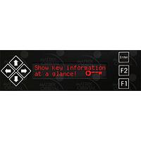 Matrix Orbital BLK202A-BK-USB-R LCD Character Displays 20x2 Red Txt Blk B/G Key w/ Black Bkt