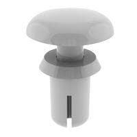 Essentra Components SR-5105W Snap Rivet Snap Rivet,White,.295 in-.335 in Hold