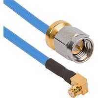 Amphenol SV Microwave FRSMP-085-MSLPSMA-120 RF Cable Assemblies SMP R/A F SMA Low Profile M 12"Cable
