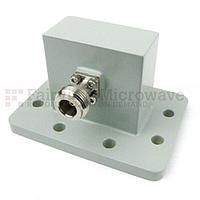 Fairview  SMW187ACN WR-187 to N Female Waveguide to Coax Adapter UDR48 Flange With 3.85 GHz to 5.85 GHz Frequency Range