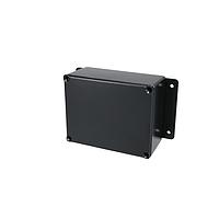 Bud Industries CU-4234-B Enclosures Econobox Diecast Aluminum Box with Mounting Bracket Black (4.7 X 2.2 X 3.7 In)
