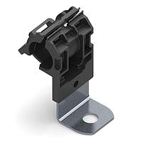 HellermannTyton 151-01459 Ratchet Clamp Ratchet P-Clamp, 0.52 - 0.77" Bundle Dia, 90 Short, 0.51" Hole Dia, PA66HIRHSUV/ST/ZN, Black, 280/ctn