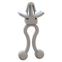 Essentra Components 23EZS0200N0030 Twist Tie Mounts Standoff Twist Lock, .200 Hold Dia, .011 Spacer