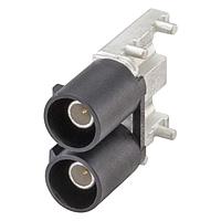 Rosenberger 59S2DA-40MT5-A PCB Connectors R/A Plug PCB w/Housing Black