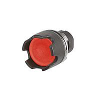 EAO 46-2131.1420.000 Round Actuator, oe 22.3 mm, oe 29 mm, flush, non illuminative, Red, Plastic, opaque, round, Black, Plastic, Momentary, IP65, IK03
