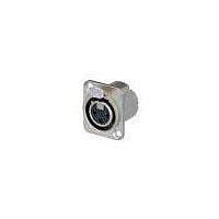 NEUTRIK NC3FD-LX Receptacles 3P FEM NICKEL/SILVER DUPLEX GRD CONTACT