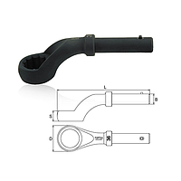 TOPTUL AAAV2727 Single Ring Wrench 45° Offset (27mm, L=190mm)