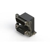EDAC 663-015-364-030 Dual Port D-Sub Connectors Right-angle Dual Port D-Sub Connector