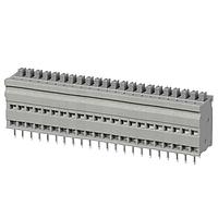 Same Sky (formerly CUI Devices) TBL009V-254-22GY-2GY Fixed Terminal Blocks Terminal block, screwless, 2.54, Vertical, 22, Gray w Gray Button