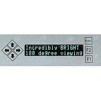 Matrix Orbital BVK202A-S VFD Displays (Vacuum Fluorescent Displays) L.Grn Txt Bk B/G Key w/ Black Bkt
