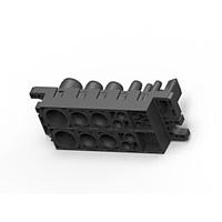 AMP Connectors - TE Connectivity 2212252-1 Heavy Duty Power Connectors FORGE, ASSY SCKT 2#0 -4#4-2#8-1#12-1#22