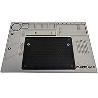 Chip Quik CQ-ESD-MAT-SILICONE-1 GREY ESD Silicone Mat ESD Silicone Soldering Mat - Black with Grey Base, 17 11/16in x 11 13/16 in