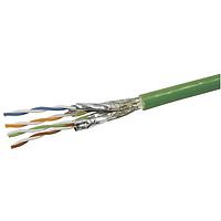 HARTING 09456001211 Ethernet Cables / Networking Cables Cable - Cat6a Profinet Type B 4x2xAWG23/7, PVC green, 20m ring