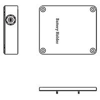 Eagle Plastic Devices 12PH341-IP6-GR Battery Holders IP68 4XAA W/COVER
