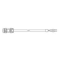 Delta Electronics, Inc. ACS3-CABFA105 Power Cable Brake Power Cable, High Flex, 5M, 2-Pin IP67 MS-CMV1 type, Straight, B3 motor side for F100-F220