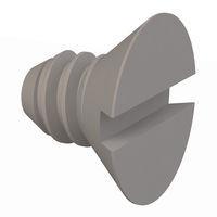 Essentra Components 020440A015 Slotted Countersunk 82 Slotted CSK Screw, #4-40 Thread, 5/32 Lg