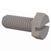 Essentra Components 011032X050PC Hex Slotted Hex Slotted Screw, #10-32 Thread, 1/2 Lg