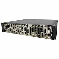 Lantronix ION219-AAMB-EU Chassis 19 Slot AC ION Chassis w/Redundant AC Pwr Supply & Management Module Bundle w/EU