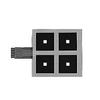 Alpha (Taiwan) MF22A-N-064-A01 Force Sensors & Load Cells Force Sensing Resistor ( FSR ) with 4 distinct square sensing zones, 0.5 N~9.8 N sensitivity range, life cycles > 1 Million and <1 ms response time.