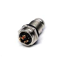 Amphenol LTW 8-03PMMS-SF7001 Straight M8 Circular Metric Connector, A Code, Metal, 3A, 03 pins, Male Connector, Male Contact, Hexagonal, M8*1.0, Screw Thread, Solder, Receptacle, Front Fastened, IP67 Unmated
