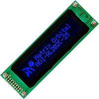 Matrix Orbital MOI-AL202A-FB3SE LCD Character Display Modules Black Background Blue Text
