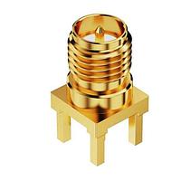 GCT (Global Connector Technology) RFPC-SMA29-F Connectors SMA STR RPJck PCB Mt - Thru hole 6GHz