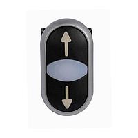 Eaton M22-DDL-S-X7-X7-B100 Double Button DOUBLE EXTENDED, MOM., ILLUMINATED