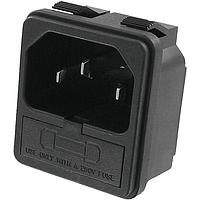 Qualtek Electronics 723WA-15/48 Inlets AC RECEPT 10A 250VAC 1.5mm DUAL SNAP