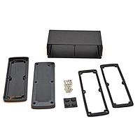 Bud Industries EXN-23363-BKP PCB Enclosure Extruded Aluminum Enclosure Black with Plastic Cover (2.4 X 7 X 3.5 In)