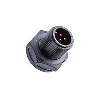 Amphenol LTW AAD-02PMMS-SC7001 Connectors Ceres, Mini Size, Plastic, 5A, 02 pins, Male Connector, Male Contact, Circular, Screw Thread, Solder, Receptacle, IP67