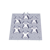 CRYSTE PCS 012 0012 Stick Pad (For PURICELL SHAKING 80; 4EA / Set)