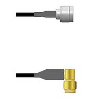 Amphenol Custom Cable Q-2N0360008084i RF Cable Assemblies N-SP/SMA-RP RG58 84I