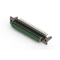 EDAC 628-M37-321-GT5 D-Sub Connectors - Standard Density Vertical Machined D-Sub Connector