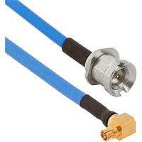 Amphenol SV Microwave FRSMPM-085-MBSMP-180 RF Cable Assemblies SMPM R/A F  SMP M BKHD 18"Cable