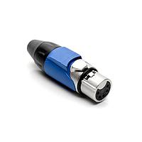 Amphenol Audio AX5F6M-AU Connectors 5P SOCKET F PLUG GLD W BLU MRK SLEEVE