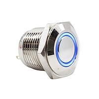 E-Switch PV6F240NN-311 Anti-Vandal ANTI-VANDAL, 2A 48VDC, SPST Off-(On), Panel Mount, Front Solder