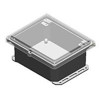 Serpac I342HS,TCBC Hinged Screw Cover POLY N4 SCRW-CLR/CLR 11.75 X 9.98 X 5.45