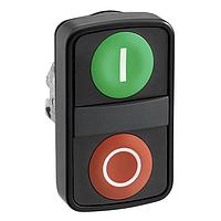 SCHNEIDER ZB4BL73417 Pushbutton Switches BLK BEZEL FLSH 2BTTN PILOT GRN/RED I