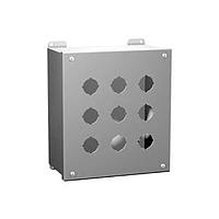 Hammond Manufacturing 1437MA Extra Deep Pushbutton Encl - 1 PB x 22.5mm - 4.00 x 4.00 x 4.75" - Steel/Gray