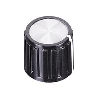 APEM MPKG50B1/4 Cylindrical Knob Control knob ribbed wht line indctr-side