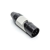Amphenol Audio AX5MB8M Connectors 5P PIN M PLUG BLK W GRY MRK SLEEVE